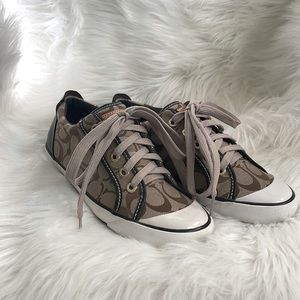 EUC - COACH Canvas Sneakers
